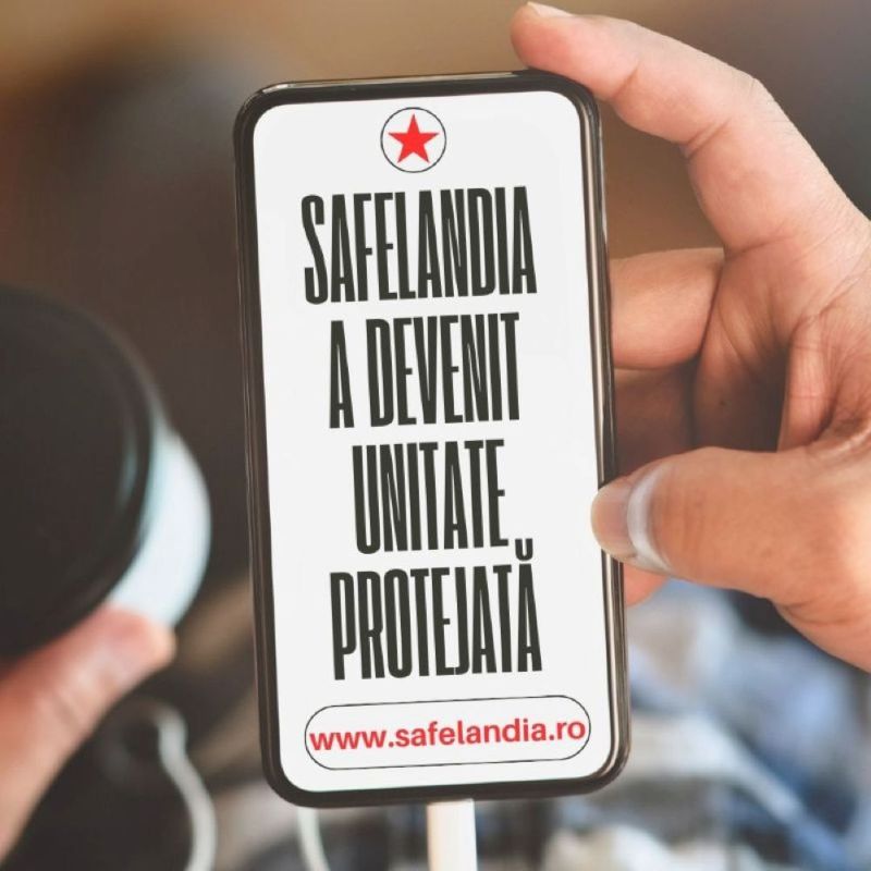 Safelandia a devenit Unitate Protejată,” simbolizând promovarea beneficiilor fiscale și serviciilor specializate oferite de Safelandia.